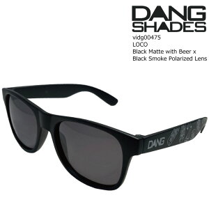 �_�� �V�F�C�f�B�[�Y �T���O���X �Ό� ���R vidg00475 DANG Shades LOCO Black Matte with Beer x Black Smoke Polarized Lens �����M�V �����˃J�b�g ���E