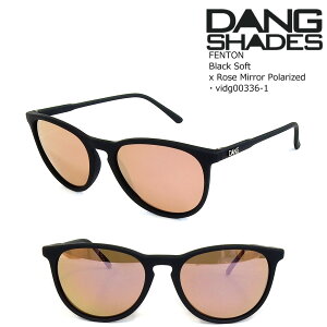 �_�� �V�F�C�f�B�[�Y �T���O���X �Ό� �t�F���g�� vidg00336-1 DANG Shades FENTON Black Soft x Rose Mirror Polarized �����˃J�b�g ���E�N���A �t�B�b�V���O