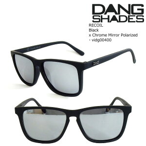 �_�� �V�F�C�f�B�[�Y �T���O���X �Ό� ���R�C�� vidg00400 DANG Shades RECOIL Black x Chrome Mirror Polarized �����˃J�b�g ���E�N���A �{�[�h �X�P�[�g
