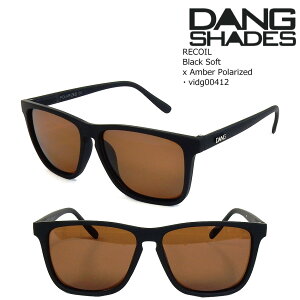 �_�� �V�F�C�f�B�[�Y �T���O���X �Ό� ���R�C�� vidg00412 DANG Shades RECOIL Black Soft x Amber Polarized �����˃J�b�g ���E�N���A �X�m�[�{�[�h �X�P�[�g