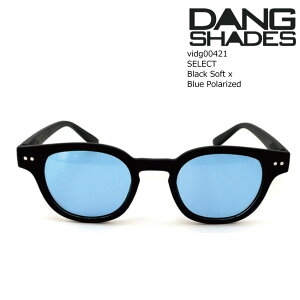 �_�� �V�F�C�f�B�[�Y �T���O���X �Ό� �Z���N�g vidg00421 DANG Shades SELECT Black Soft x Blue Polarized �Ό������Y �����˃J�b�g ���E�N���A