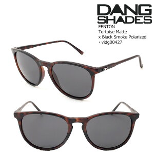 �_�� �V�F�C�f�B�[�Y �T���O���X �Ό� �t�F���g�� vidg00427 DANG Shades FENTON Tortoise Matte x Black Smoke Polarized ���� ���E�N���A �t�B�b�V���O