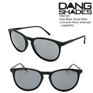 �_�� �V�F�C�f�B�[�Y �T���O���X �Ό� �t�F���g�� vidg00452 DANG Shades FENTON Dark Black Wood Matte x Chrome Mirror Polarized �����˃J�b�g ���E�N���A