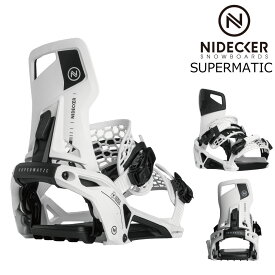 予約商品 特典あり 24-25 NIDECKER SUPERMATIC White ナイデッカー スーパーマチック DorpInシステム ドロップイン スーパーマティック 25Snow