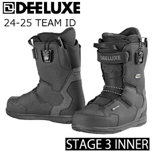 24-25 ディーラックス ボードブーツ チームアイディー 24-25 DEELUXE TEAM ID S3 Black STAGE3 特典あり サーモインナー 熱成形 25Snow