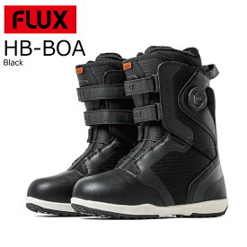 予約商品 特典あり 24-25 FLUX Boots HB BOA Black フラックス ブーツ エイチボア ブラック グラトリ パーク ジブ トリック ベルクロ ボア