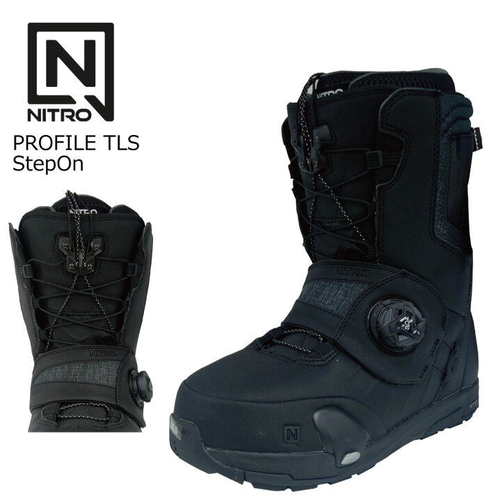 新品】24-25 NITRO PROFILE TLS STEP ON カラー:BLACK 25.5cm ナイトロ 