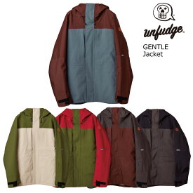 予約商品 特典あり 24-25 UN Unfudge GENTLE Jacket アンファッジ ジェントル ジャケット ワイド ボードウエア スノボウエア 太田宜孝 ヨッシー 25Snow