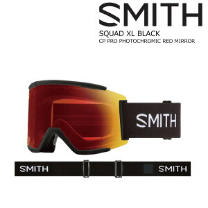 25-26 X~X {[hS[O XJbhXL Pro SMITH SQUAD XL BLACK / CP Pro Photochromic Red Mirror XyA S[O AWAtBbgKi 26Snow