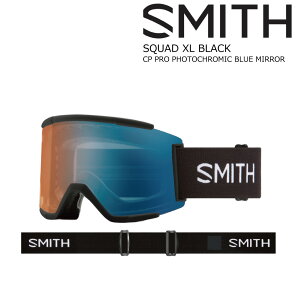 25-26 X~X {[hS[O XJbhXL Pro SMITH SQUAD XL BLACK / CP Pro Photochromic Blue Mirror XyA S[O AWAtBbgKi