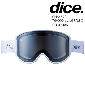 予約商品 26-27 ダイス ゴーグル グッドマン GM64570 WHO DICE GOODMAN GM64570 WHO C-UL LGR/LSI 調光×ULTRAライトグレイ/ライトシルバーミラー 山本光学