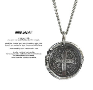 �A���v�W���p�� amp japan 13AH-284 Stamped Cross Necklace AMP JAPAN �V���o�[ �N���X �l�b�N���X �����Y ���f�B�[�X