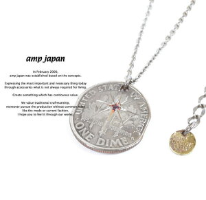 �A���v�W���p�� amp japan 13AA-100 Dime Necklace Ruby AMP JAPAN �R�C�� �l�b�N���X �R�C���l�b�N���X �����Y ���f�B�[�X