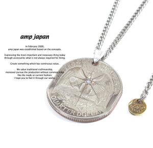 �A���v�W���p�� amp japan 13AA-103 Quarter Dollar Necklace Diamond AMP JAPAN �R�C�� �l�b�N���X �R�C���l�b�N���X �����Y ���f�B�[�X