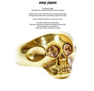 amp japan アンプジャパン 8ah-163g Gold Skull ringAMP JAPAN Silver シルバー ゴールド スカル リング …