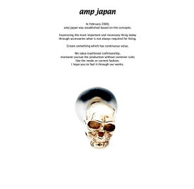 amp japan アンプジャパン 11ah-819 skull pierceAMP JAPAN K10 ゴールド スカル ピアス メンズ レディース