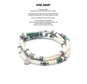 amp japan �A���v�W���p�� 17AHK-414 Round White Bone -Turquoise-AMP JAPAN �^�J �V���o�[ �^�[�R�C�Y �V�R�� �u���X���b�g �A���N���b�g �l�b�N���X �����Y ���f�B�[�X