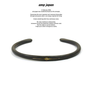 amp japan AvWp 16AO-320 Black Brass bangle With Diamond AMP JAPAN ^J ubN _C oO Y fB[X