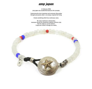 �A���v�W���p�� amp japan 15AHK-415 Star Dime Concho Beads Bracelet-Moon Stone-AMP JAPAN �X�^�[ �R�C�� �u���X���b�g �����Y ���f�B�[�X