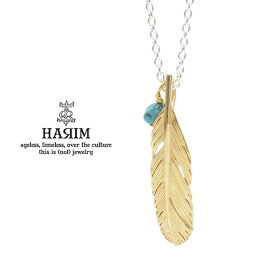 HARIM ハリム HRP121 GP Feather Necklace /S 【LEFT】Silver シルバー K18 Gold ゴールド コーティング フェザー ネックレス メンズ レディース