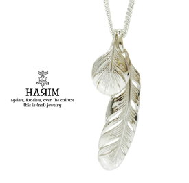 HARIM ハリム HRP080VS New Leef feather VERY SHINE WH necklaceシルバー フェザー ネックレス