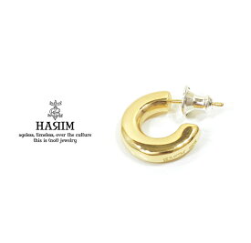 HARIM ハリム/HRA049 GP Good pierce/Mループ ピアス/GOLD PLATE ゴールド
