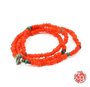 Sunku/39/TN LTD-008 Antique Beads Necklace & Bracelet Orange AeB[Nr[YuXbgNecklace/lbNXSilver925/Vo[/BRASS/^JAeB[N/^[RCY/TurquoiseANZT[