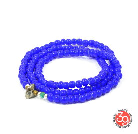 Sunku/39/サンクLTD-012 White Heart Beads Necklace & Bracelet Navy アンティークビーズブレスレットNecklace/ネックレスSilver925/シルバー/BRASS/真鍮アンティーク/ターコイズ/Turquoiseアクセサリー