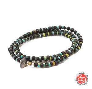 Sunku/39/TNLTD-016 Antique Beads Necklace & Bracelet Black x Turquoise AeB[Nr[YuXbgNecklace/lbNXSilver925/Vo[/BRASS/^JAeB[N/^[RCY/TurquoiseANZT[