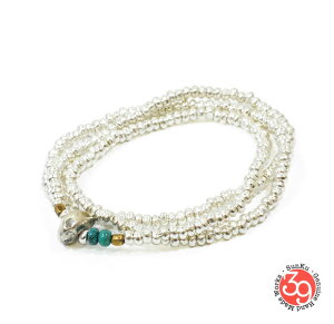 Sunku/39/TNSK-006 Silver Beads Necklace & BraceletAeB[Nr[YuXbgNecklace/lbNXSilver925/Vo[/BRASS/^JAeB[N/^[RCY/TurquoiseANZT[