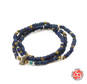 Sunku/39/TNSK-014 Indigo Dye Beads Necklace & Bracelet(S Beads) AeB[Nr[YuXbgNecklace/lbNXSilver925/Vo[/BRASS/^JAeB[N/^[RCY/TurquoiseANZT[