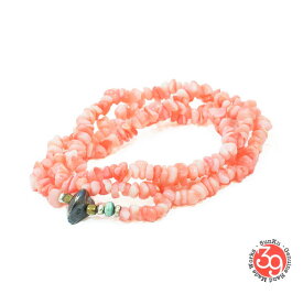 Sunku/39/サンクSK-052 Pink Coral Necklace & Bracelet アンティークビーズブレスレットNecklace/ネックレスSilver925/シルバー/BRASS/真鍮アンティーク/ターコイズ/Turquoise/サンゴ/Coralアクセサリー