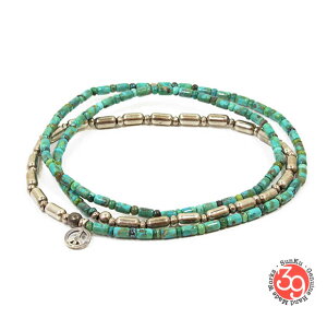 Sunku/39/TNSK-085 Silver & Turquoise Beads Long Necklace W/Peace lbNX/uXbg/ANbgSilver925/Vo[BRASS/^JAeB[N/^[RCY/TurquoiseANZT[