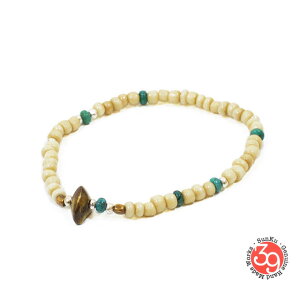 Sunku/39/TNLTD-023 Antique Beads Bracelet White/Turquoise AeB[Nr[YuXbgBracelet/uXbgSilver925/Vo[/BRASS/^JAeB[N/^[RCY/TurquoiseANZT[