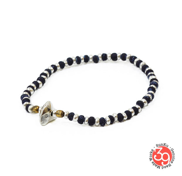 楽天市場】Sunku/39/サンクSK-040 Indigo & Silver Beads Bracelet 