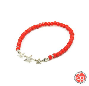 Sunku 39 TN SK-144 RED Star Beads Anklet Silver Vo[ X^[ AeB[N r[Y ANbg