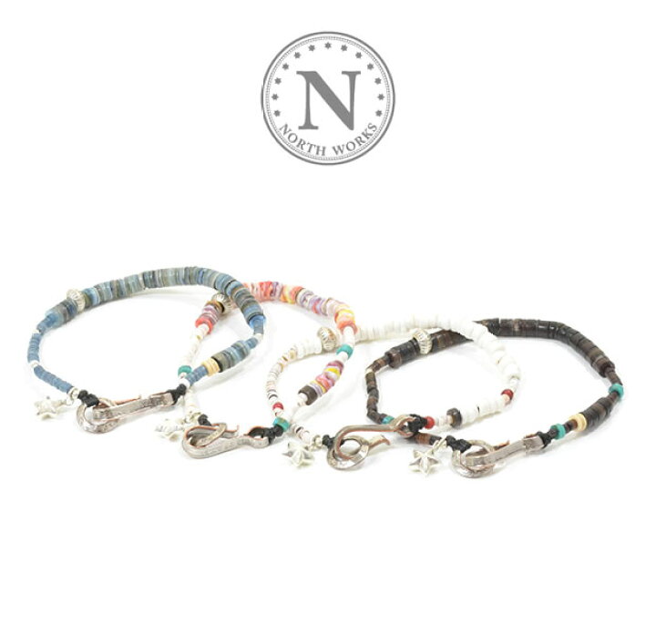 楽天市場】NORTH WORKS ノースワークス D-613 Shell Braceletビーズ 