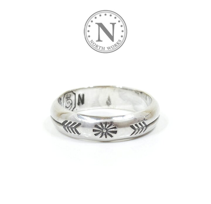 楽天市場】ノースワークス NORTH WORKS W-024 900Silver Stamp Ring 