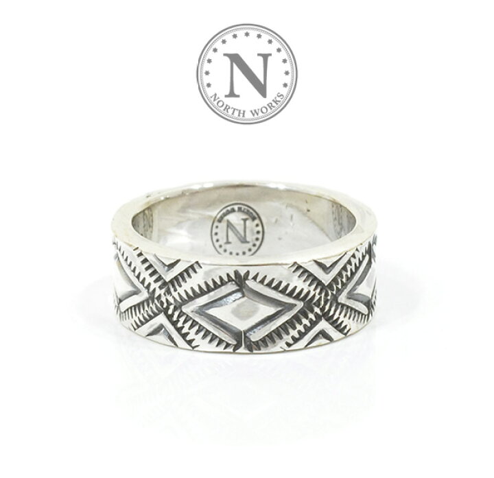 楽天市場】ノースワークス NORTH WORKS W-052 900Silver Stamp Ring 