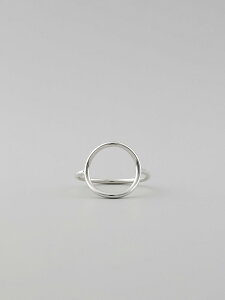 UNKNOWN. �A���m�E�� U517  THIN CIRCLE  RING / SILVER �V���o�[ �v���[�� �T�[�N�� �����O �ۃV���v�� �����Y ���f�B�[�X