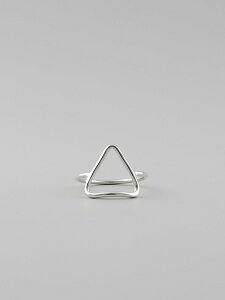 UNKNOWN. AmE U518 " THIN TRIANGLE " RING / SILVER Vo[ v[ gCAO O OpVv Y fB[XyyΉz