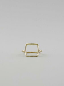 UNKNOWN. AmE U519 " THIN SQUARE " RING / BRASS ^J uX v[ XNGA O lpVv Y fB[X