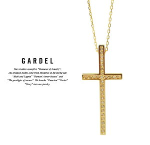 GARDEL K[f GDP-085 TWO,ME CROSS NECKLACE NXlbNX K18 S[h