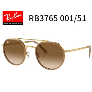 RayBan ���C�o���yRB3765 001/51�z �T���O���X 53�T�C�Y ���^�� �t���[�� �|���b�V���S�[���h �u���E�� Ray-Ban �u�����h �v���[���g �y�������K�i�z