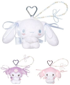 ぬいぐるみマスコット サンリオパステルカラートイシリーズ マイメロディ / クロミ / シナモロール Sanrio characters ギフト キーホルダー ぬいぐるみ カラビナ kawaii 可愛い かわいい プレゼント SHOBIDO 粧美堂 限定 リボン ゆめかわ