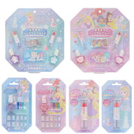 ディズニープリンセスキッズコスメ はがせるネイル＆ネイルチップセット キラキラメイクセット 色付きリ…