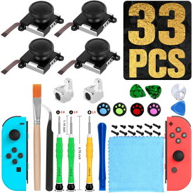 Switch 修理キット（送料無料）33in1任天堂スイッチ JOY-CON スティック 修理交換用パーツ 修理器具 工具フルセット ジョイコン 修理パーツ Nintendo ジョイコン コントローラー 修理セット Joy-con 修理キット ジョイコン スティック 修理 簡単 Lite