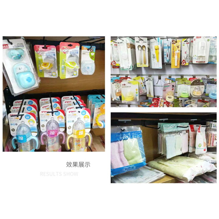 楽天市場】楽棚 陳列什器 オプション 2段フックPホルダー付 ゴンドラ用 
