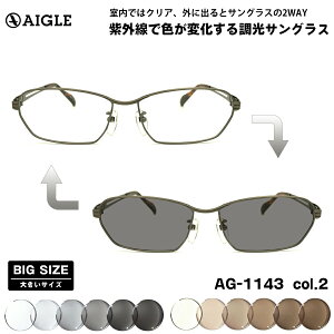 �傫���T�C�Y ���� �T���O���X AG-1143 col.2 60mm �G�[�O�� AIGLE UV�J�b�g BIG ���C�h �傫����