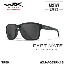 ワイリーエックス 偏光 サングラス WXJ-AC6TRK18 トレック TREK CAPTIVATE キャプティベイト マットブラック